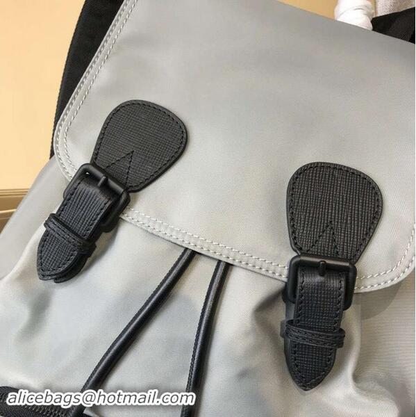 Particularly Recommended BURBERRY nylon backpack 48791 grey