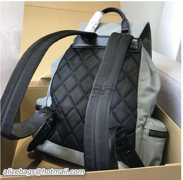 Particularly Recommended BURBERRY nylon backpack 48791 grey