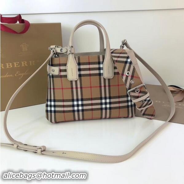 Reproduction BURBERRY Baby Banner checked cross-body bag 10443 white