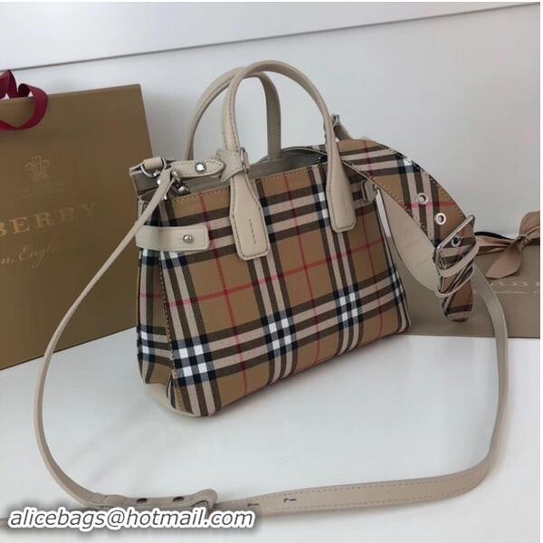 Reproduction BURBERRY Baby Banner checked cross-body bag 10443 white