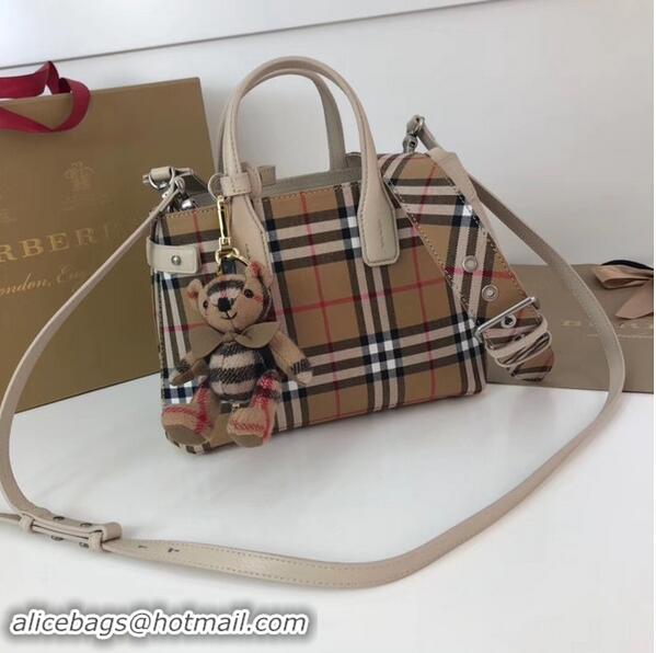 Reproduction BURBERRY Baby Banner checked cross-body bag 10443 white