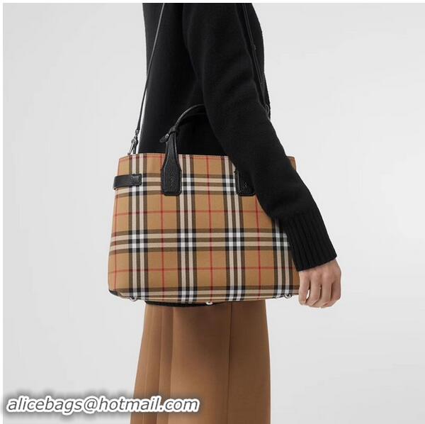 Best Duplicate BURBERRY Medium Banner tote bag 3835 black