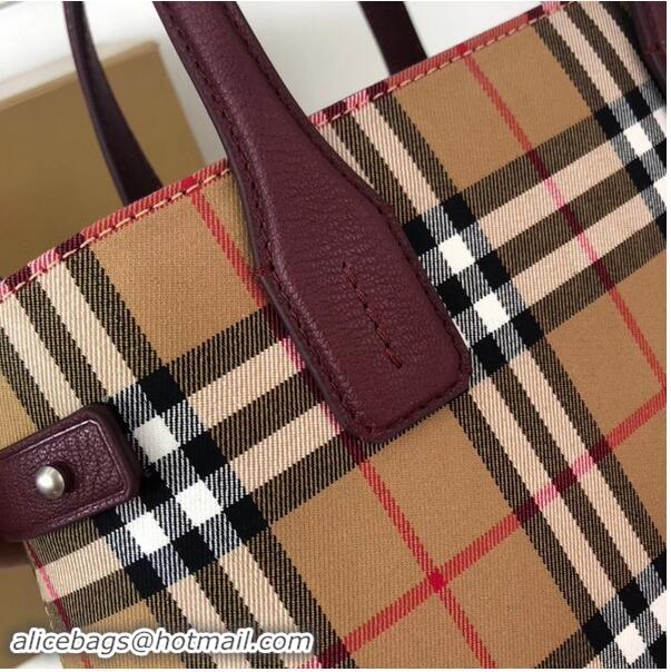 Grade Discount BURBERRY Medium Banner tote bag 3835 Burgundy