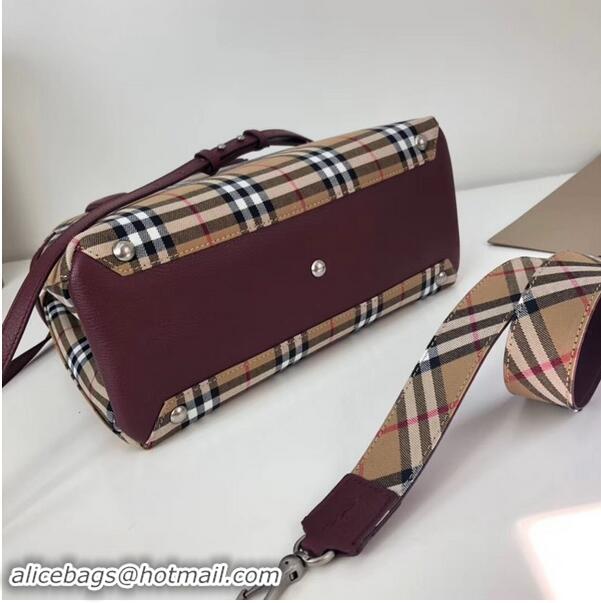 Grade Discount BURBERRY Medium Banner tote bag 3835 Burgundy