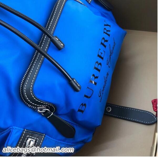 Modern Imitation BURBERRY nylon backpack 48791 light blue