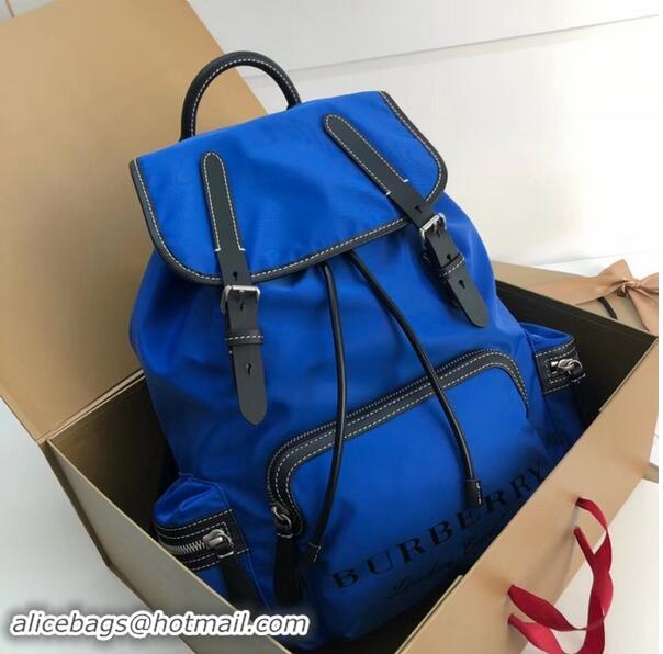 Modern Imitation BURBERRY nylon backpack 48791 light blue