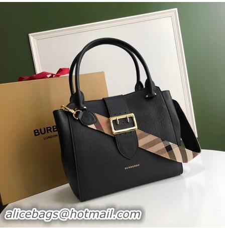 Refined BURBERRY Medium Banner tote bag 0221 black