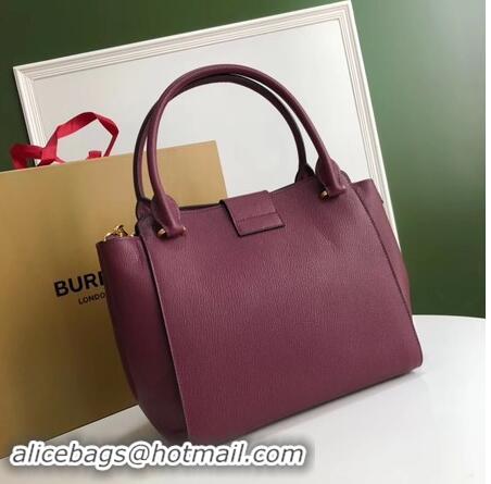 Perfect Quality BURBERRY Medium Banner tote bag 0221 Burgendy