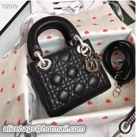 Original Cheap MINI LADY DIOR-TAS VAN LAMSLEER CAL44500 black