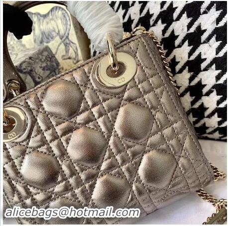 Grade Quality MINI LADY DIOR-TAS VAN LAMSLEER CAL44500 Silver gray