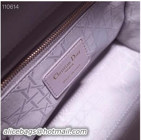 Cheapest Dior lucky badges Original sheepskin Tote Bag A88035 grey