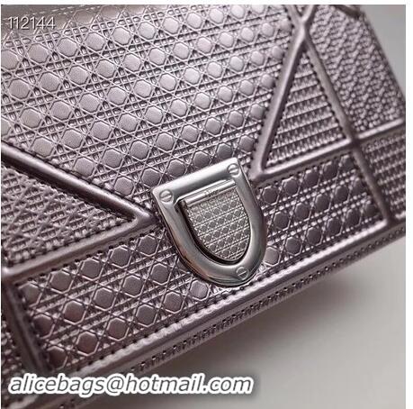 Buy Original Dior DIORAMA leather Chain bag S0328 Silver grey