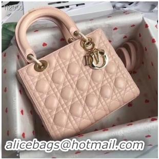 Cheapest LADY DIOR LAMBSKIN BAG CAL44550 pink