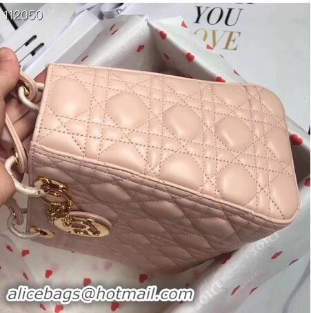 Cheapest LADY DIOR LAMBSKIN BAG CAL44550 pink