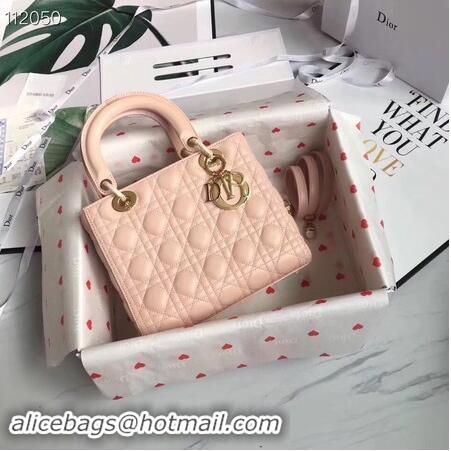 Cheapest LADY DIOR LAMBSKIN BAG CAL44550 pink