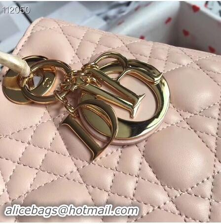 Cheapest LADY DIOR LAMBSKIN BAG CAL44550 pink