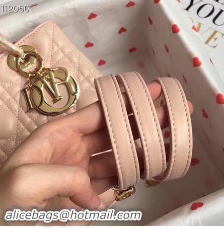 Cheapest LADY DIOR LAMBSKIN BAG CAL44550 pink