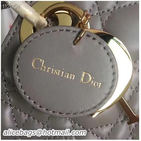 Wholesale Faux LADY DIOR LAMBSKIN BAG CAL44550 grey