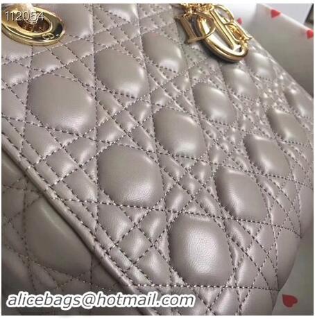 Wholesale Faux LADY DIOR LAMBSKIN BAG CAL44550 grey