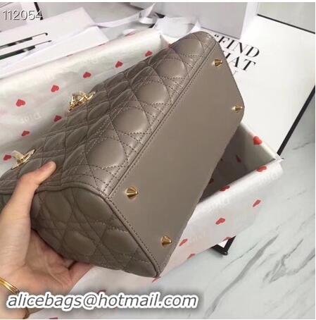 Wholesale Faux LADY DIOR LAMBSKIN BAG CAL44550 grey