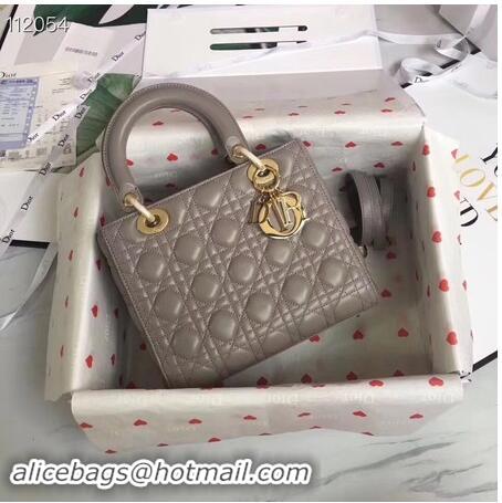 Wholesale Faux LADY DIOR LAMBSKIN BAG CAL44550 grey