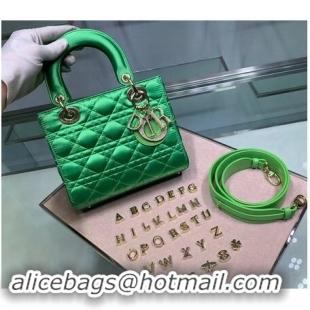 High Quality Dior Lady Original Silk Bag 2369 Diamond Green