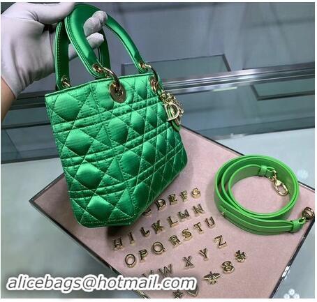 High Quality Dior Lady Original Silk Bag 2369 Diamond Green