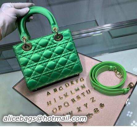 High Quality Dior Lady Original Silk Bag 2369 Diamond Green