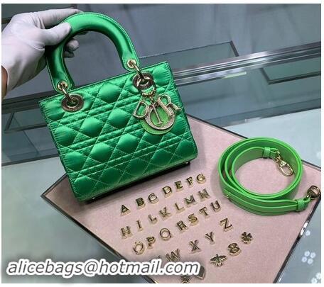 High Quality Dior Lady Original Silk Bag 2369 Diamond Green