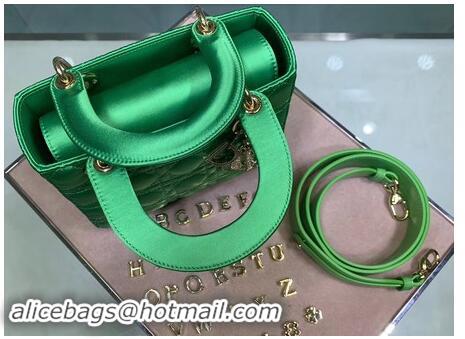 High Quality Dior Lady Original Silk Bag 2369 Diamond Green