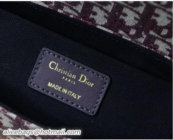 Low Price Dior 30 MONTAIGNE JACQUARD CANVAS BOX BAG M928 burgundy