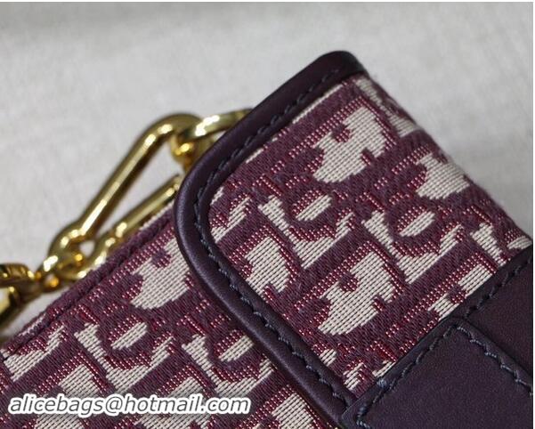 Low Price Dior 30 MONTAIGNE JACQUARD CANVAS BOX BAG M928 burgundy