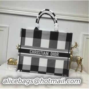 Chic Discount DIOR BOOK TOTE BAG IN EMBROIDERED CANVAS C1286 Square