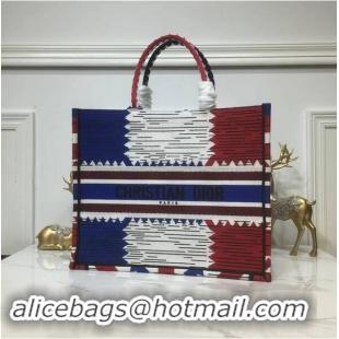 Faux DIOR BOOK TOTE BAG IN EMBROIDERED CANVAS C1286 Meter