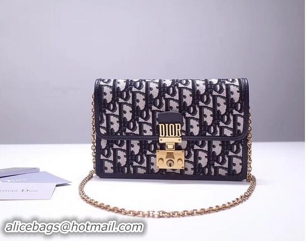 Cheapest Discount Dior DIORAMA leather Chain bag S2012 blue