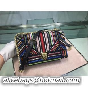 Buy Imitation Dior SADDLE Embroidered Leather Mini bag 0422