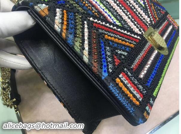 Buy Imitation Dior SADDLE Embroidered Leather Mini bag 0422