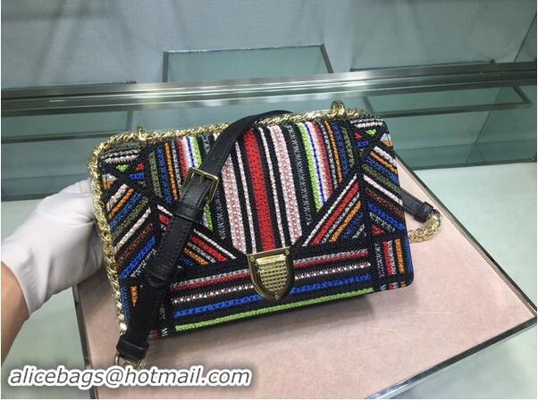 Buy Imitation Dior SADDLE Embroidered Leather Mini bag 0422