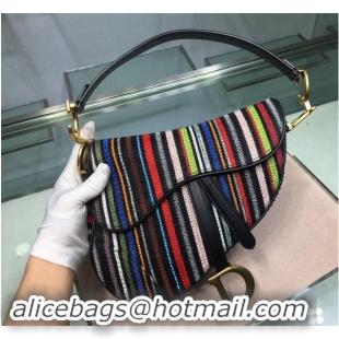 Cheapest Dior SADDLE Embroidered Leather Mini bag M0446