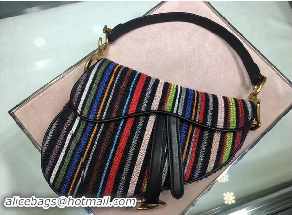 Cheapest Dior SADDLE Embroidered Leather Mini bag M0446