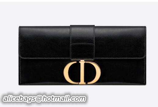 Reproduction Dior 30 MONTAIGNE sheepskin leather Clutch bag M9206 black