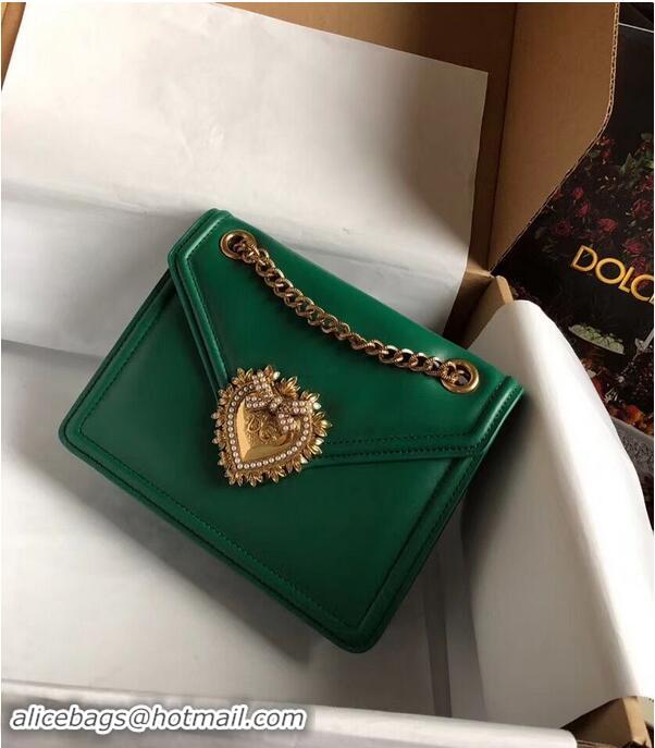 Good Quality Dolce & Gabbana Calfskin Leather 4046 green