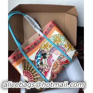 Cheapest Dolce & Gabbana Medium Chrysanthemum Leather Bag 4141 blue