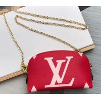 Good Quality Louis Vuitton Pochette Cosmetique Cosme XL Bag with Chain M67694 Rouge