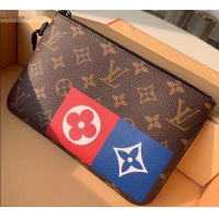 Well Crafted Louis Vuitton Monogram Canvas Pochette Chaine Zipped Pouch MM Bag M67814 2019 