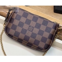 Good Quality Louis Vuitton Damier Ebene Canvas Mini Pochette Accessoires Bag N58009