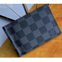 Pretty Style Louis Vuitton Pince Wallet N61000 Damier Graphite Canvas M633222