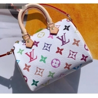 Discount Louis Vuitton Vintage Monogram Canvas Nano Speedy Bag M61252 White/Multicolor