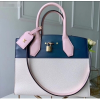 Top Grade Louis Vuitton City Steamer MM Tote Bag M55178 Blue/White/Pink