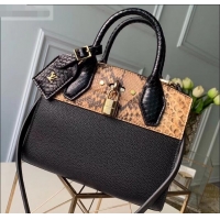 Purchase Louis Vuitton City Steamer Mini Tote Bag N96097 Python/Black